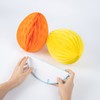 evelay 8 Pack Honeycomb Paper Easter Egg Hanging Decorations Party