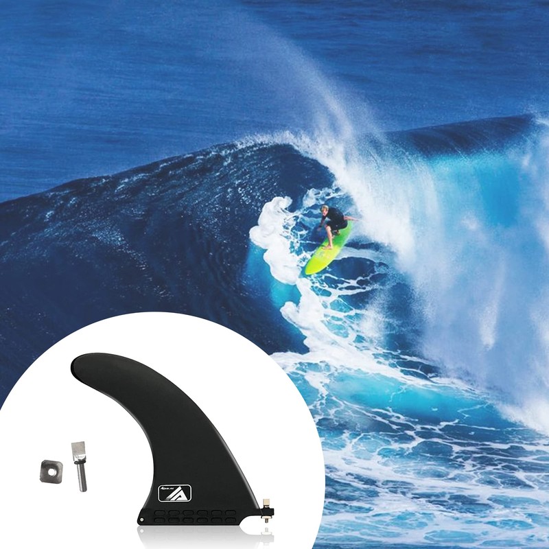 AQUBONA 10" Fiber Nylon Surfboard Fins- Free No Tool Fin