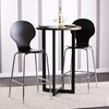 SEI Furniture Danby 42" Bar Bistro Table, Burnt Oak, Black