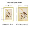 Fkvat 5x7-3P Picture Frame Matte Gold Brushed Thin Metal Float
