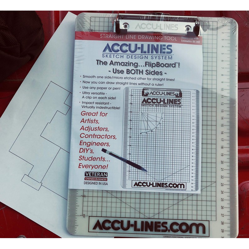 AccuLine Drawing Grid Sketch Design System CAD Mat Sketch Board
