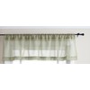 Stylemaster Elegance 60 by 14-Inch Sheer Voile Valance, Sage