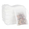 VTECHOLOGY Tea Filter Bags Unbleached Empty Non-Woven Fabric Drawstring Tea