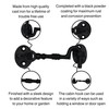 Cabin Hook and Eye Black Cast Iron Heavy Duty 100mm/4