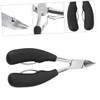 WOONEKY Professional Precision Pedicure Tool Curved Toenail Nipper Durable Stainless