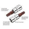 HARFINGTON 10pcs T30 Torx Bit Socket 1/4" Square Drive Star