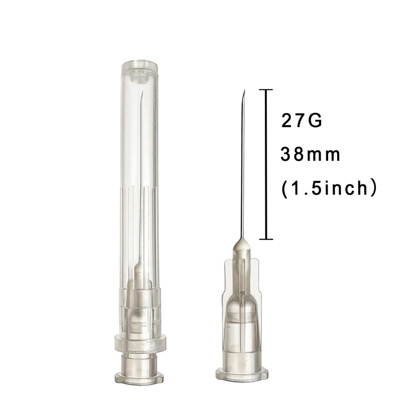 Careach 100pcs 27 Gauge 1.5 inch Needles for Industrial Lab