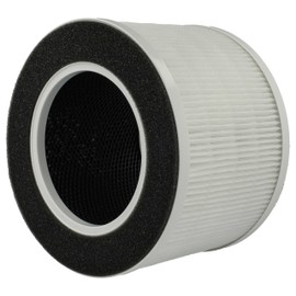 vhbw 2 x Air Filters Compatible with Medion MD 19778 Air Purifier - Combination Filter Pre-Filter + HEPA + Activated Carbon