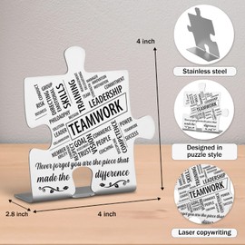 Team Building Gifts for Employees, Team Appreciation Thank You Gifts for Coworkers Employees Co worker Decorative Signs Plaques WDD24