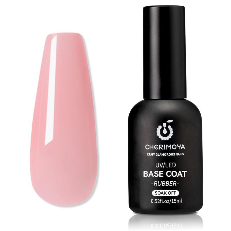 CHERIMOYA Base Coat Permanentes Rubber Color 15ml, Gel Multifuncional 4