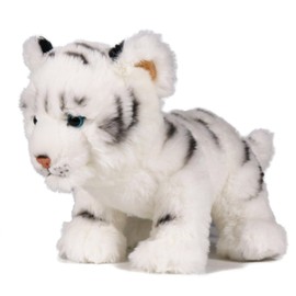 ICE KING BEAR Tiger Stuffed Animal Soft Toy Plush 10 Inches (White)