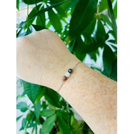 Grief bracelet | Crystal bracelet | Rhodonite bracelet | Moonstone bracelet | Snowflake Obsidian bracelet | Grief crystals