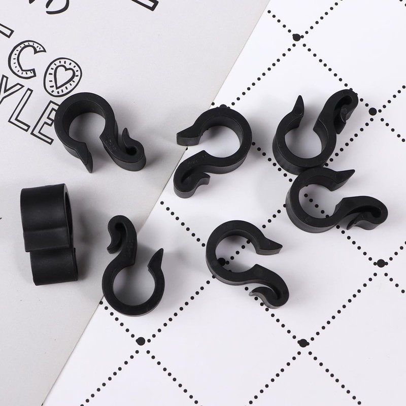 50pcs Irrigation Tubing Clips Wire Cable Clamps Adjustable Stand S