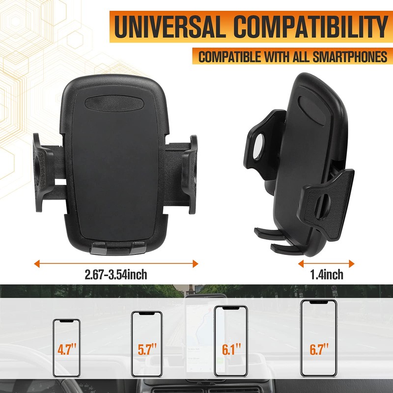 JeCar TJ - Soporte para teléfono móvil para Jeep Wrangler