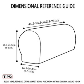 Bestenrose Armrest Cover Waterproof PU Leather Chair Arm Covers Stretch Armchair Couch Arm Rest Cover Sofa Couch Armrest Protector Set Of 4 Deep Coffee