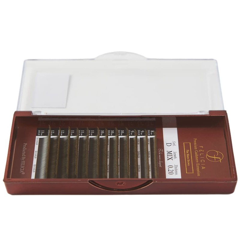 FELICIA [Ash Brown] Flat Lash Ultra Soft Eyelash Extensions Single