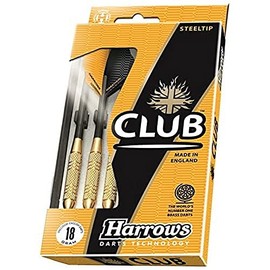 Harrows Unisex's Club Brass Darts, Gold, 28 g