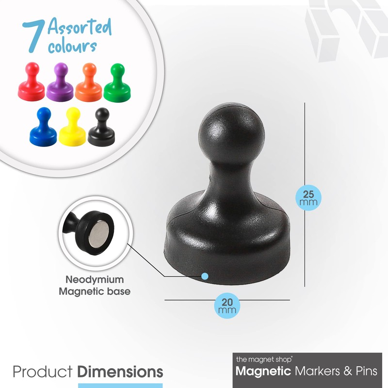 7 x Neodymium Extra Strong Magnets Office Fridge White Board
