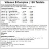Vitamin B Complex 120 Tablets | Combination of 8 B-Vitamins