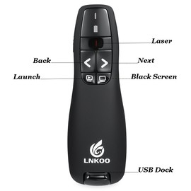 LNKOO RF 2.4GHz Wireless USB PowerPoint PPT Presenter Presentation Remote Control Flip Pen
