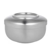 Healifty Shaving Bowl with Lid for Shop Bathroom (Stainless Steel