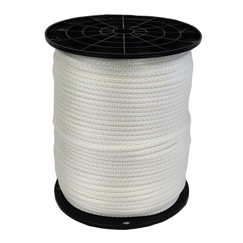 3/16 inch White Dacron Polyester Rope - 500 Foot Spool