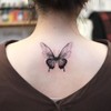 Womaha Black Butterfly Series 36 Sheets Butterfly Temporary Tattoos for
