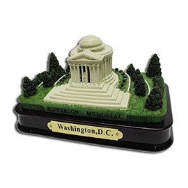 Jefferson Memorial Desk Statue with wood base, Washington DC Souvenirs, Washington D.C. Gifts