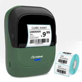 CLABEL 221B Thermal Label Writer, Price Tag Printer, DIY Labels, Commercial Use, Address Label Maker, Small QR Code, Sticker/Barcode, Mini Printer, Bluetooth Connection Values, Food Display, Packing,
