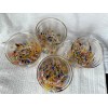 Murano NWT Murano Confetti Mosaic Glass Cup Yellow Splatter Spots