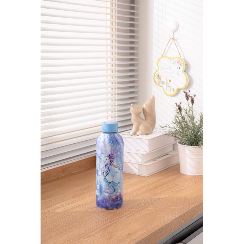 HOX Pillarbox Studios 700ml Stainless Steel Drinks Water Bottle -