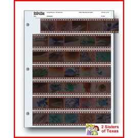 Printfile 357B25 35mm Film Negative Storage Sheets 7 Strip - 2 Packs of 25