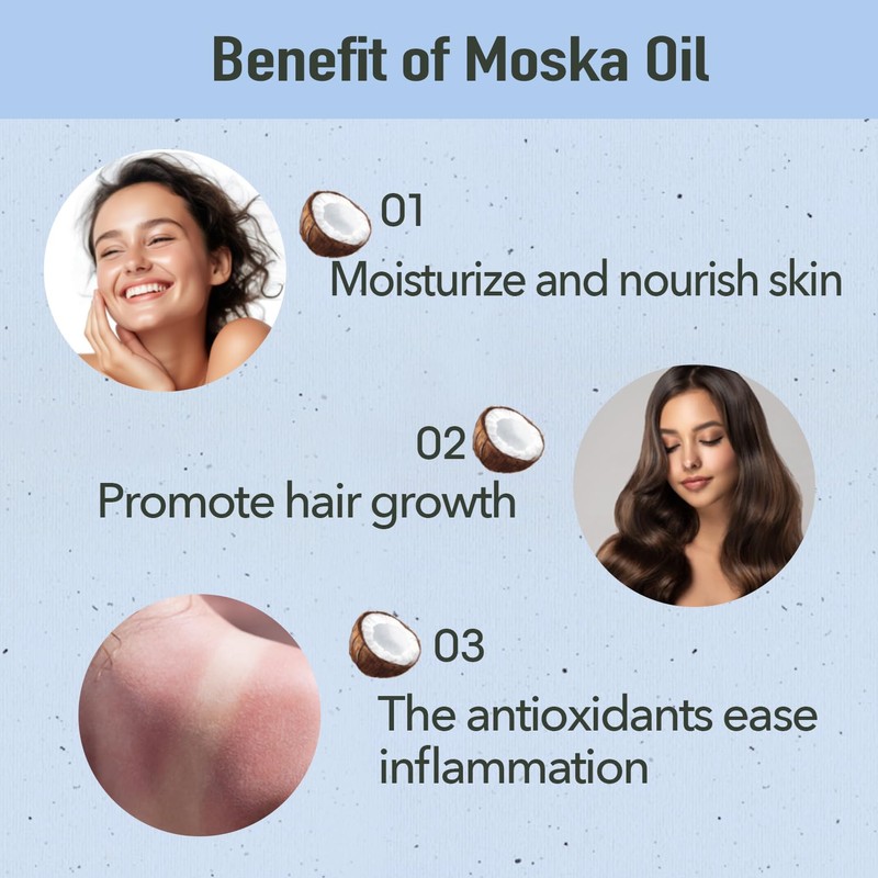 Aceite De Moska Fortificado Con Aceite De Coco 2 Oz.