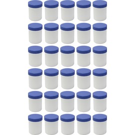30 Ointment Jar Containers Cream/Ointment Kruke High 25ml Capacity with Blue Lids – Made in Germany
