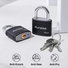 Puroma 2 Pack Keyed Padlock with 3 Keys Alike, 1.1