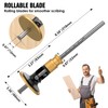 Loodmeo Wheel marking gauge, Newly Unique movable blade,0.2 mm precision,woodworking