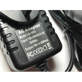 UK Replacement for 10V 1A AC Power Adaptor 6.3mm x 3.0mm for PC Engine PAD-124