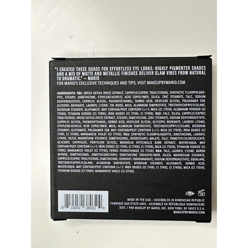 Makeup By Mario GLAM QUADS - EYESHADOW PALETTE