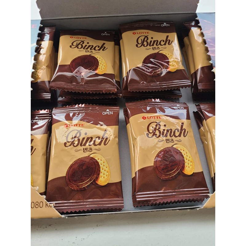 Binch Korean Chocolate Biscuit, Pack of 2 (48 Pcs, Total