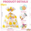 Cholemy 30 Pcs Easter Large Cellophane Gift Basket Bags Bulk