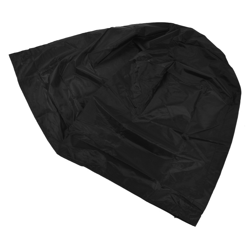 Fire Pit Cover Round Black Waterproof Dustproof Polyester Fiber Firepit