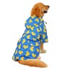 HDE Dog Raincoat Poncho Double Layer Zip Rain Jacket with