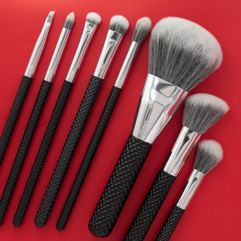 MODA Studio 8pc Pro Glam Makeup Brush Set, Includes -
