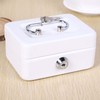Cash Box with Money Tray Metal Storage Safe Lock Box