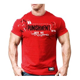Monsta Clothing Co. Mens Workout (PunishmentUnderWay) Gym T-Shirt (G:RD-A:BK/WT)