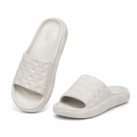 JOMIX Ciabatte Donna Estive Suola Morbida Leggera Traspirante Antiscivolo Igieniche Lavabili, Ciabatte Donna Estive Comode Resistenti All’Acqua Per Casa E Spiaggia,Khaki,40/41 EU