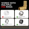 JUWO Pex Fittings 1/2", Pex 90 Degree Elbow, NSF &