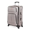 SwissGear Sion Softside Expandable Luggage – Medium Checked Suitcase with