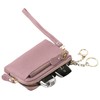 IWK Women's Compact Smart Key Case, 2-Piece Storage, pink purple