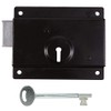 TIMCO Press Lock - Black - 5" - Surface Mounted